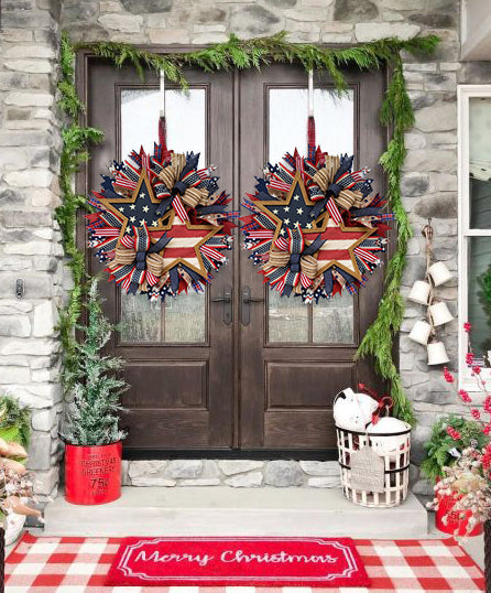🌟Rustic Patriotic Stars Wreath