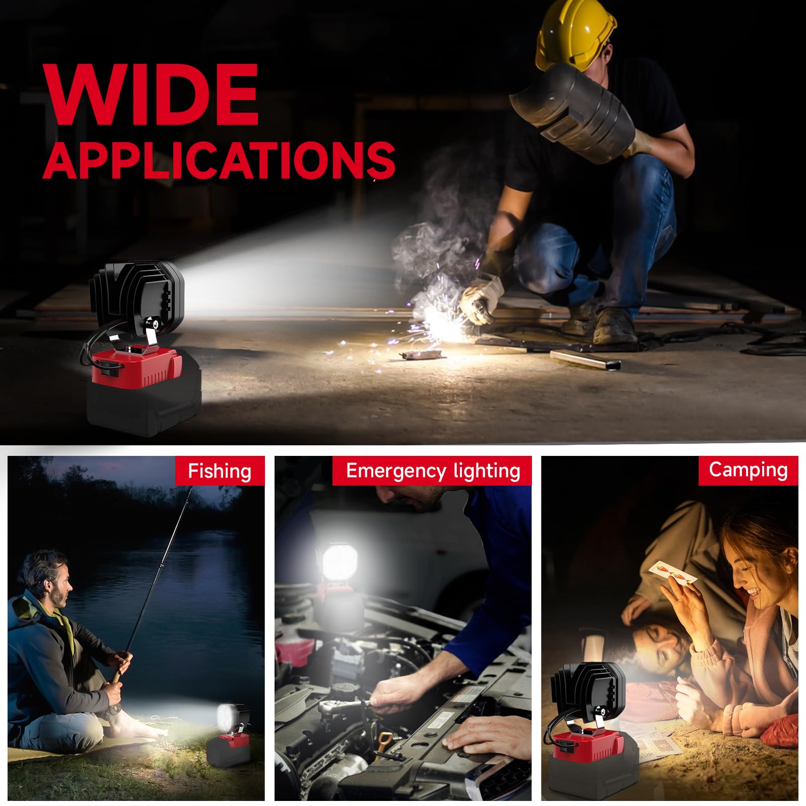 2026 Outdoor Essentials💥  20V Battery Cordless Work Light