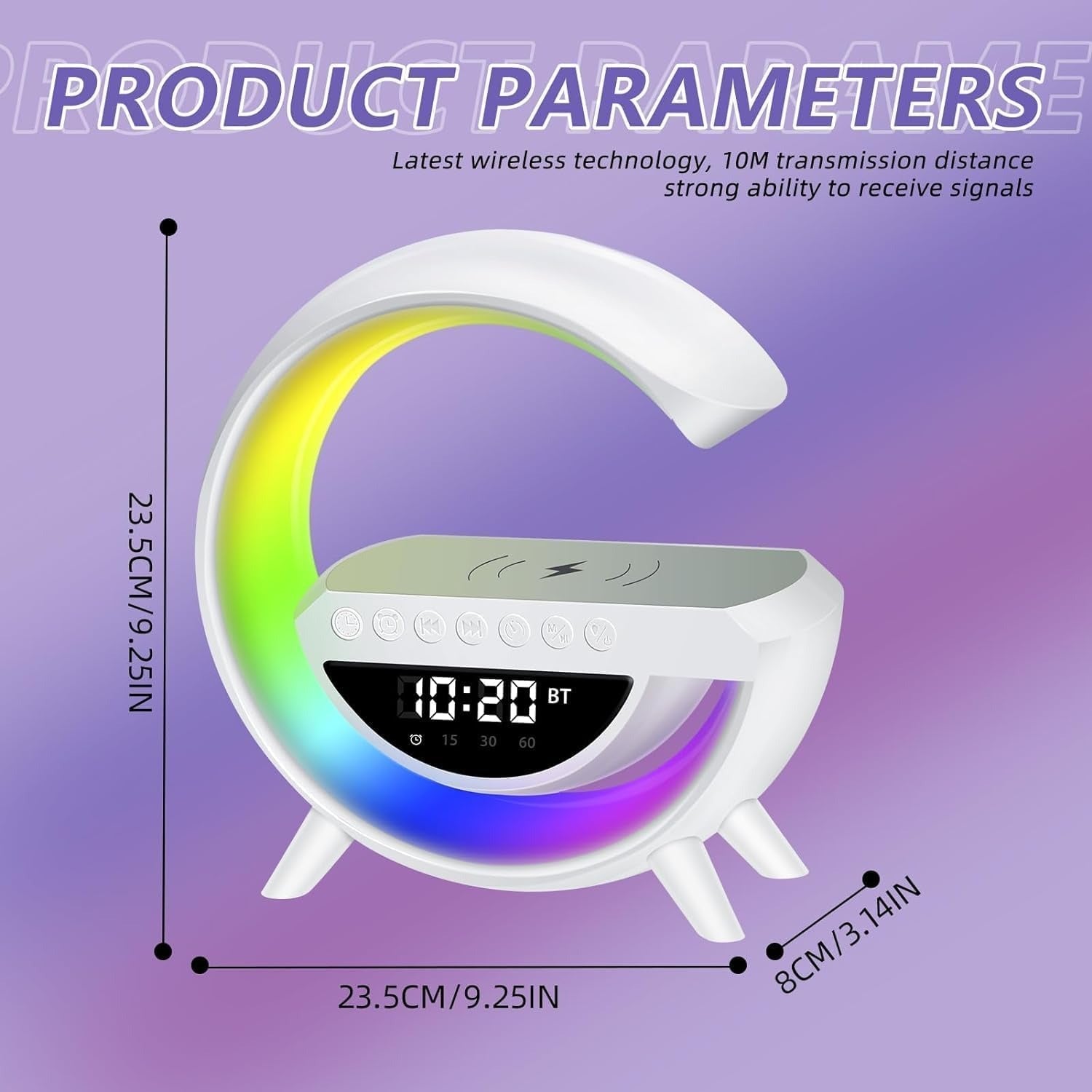 🎉 New Year's pre-sale promotion! 49% off! Three-in-one Bluetooth speaker and night light with wireless charging function.